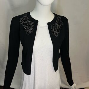 INC beaded black shrug bolero cardigan. Coquette Dainty